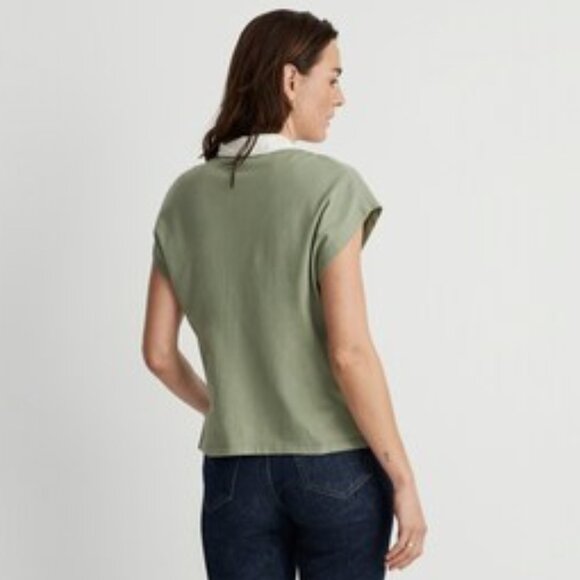 NWT Madewell Relaxed Polo Tee - Picture 5 of 8